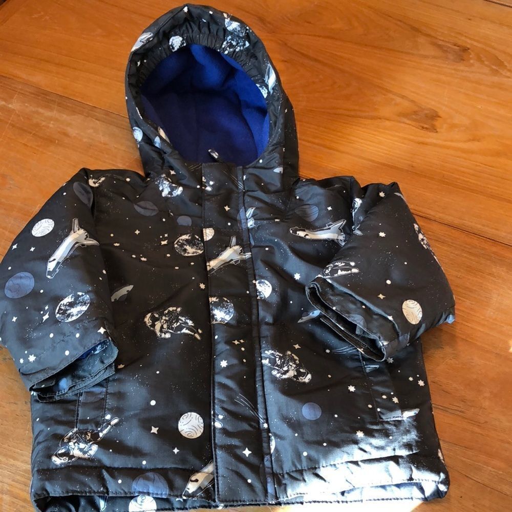 The Children’s Place jacket with astronauts, explorers and stars Size 18-24 mod